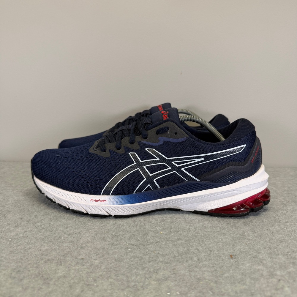 Asics GT-1000 11 Mens Shoes Size 8 Extra Wide Navy Blue Running Sneaker 1011B356